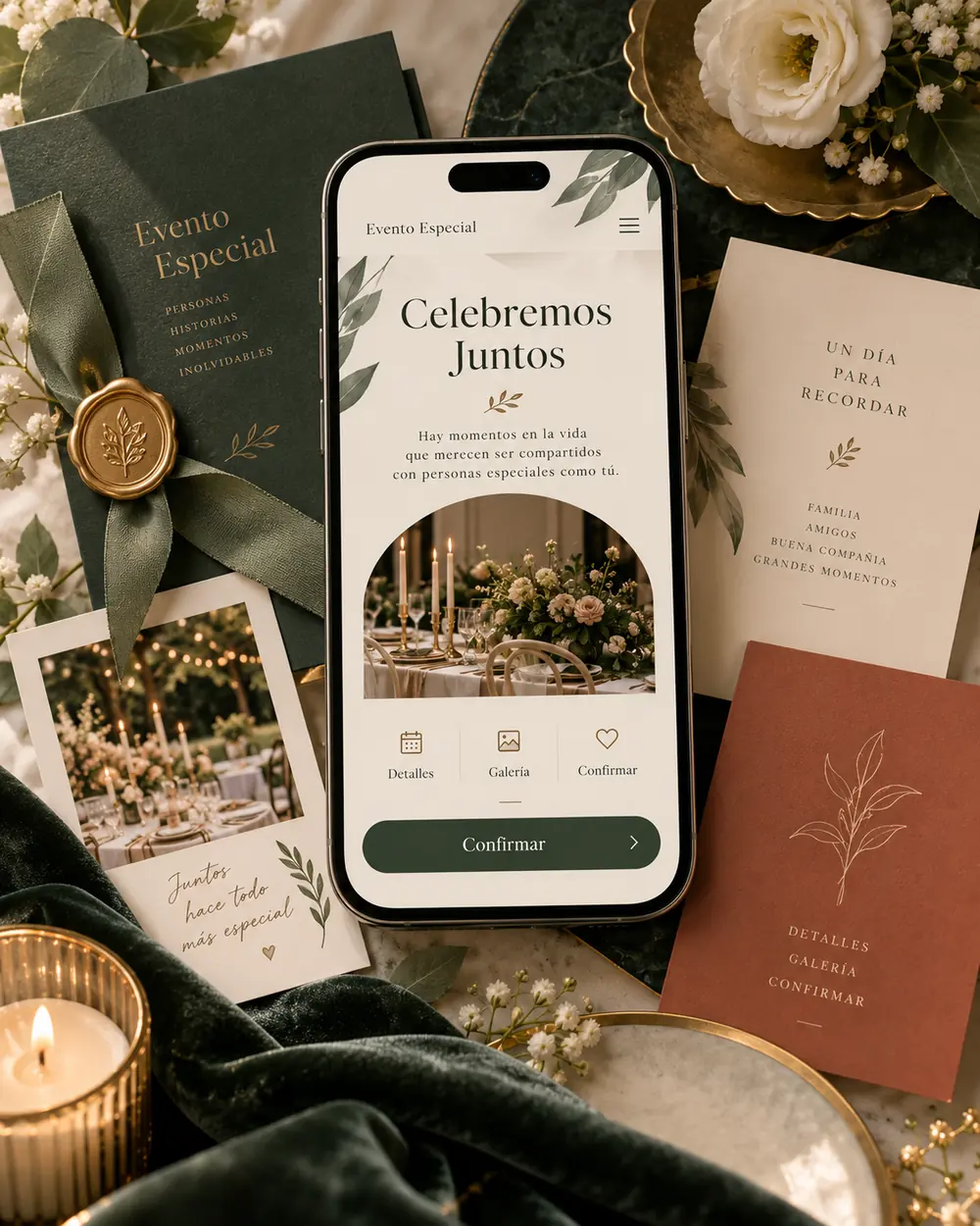 Imagen inspiracional de invitación digital Liven Studio